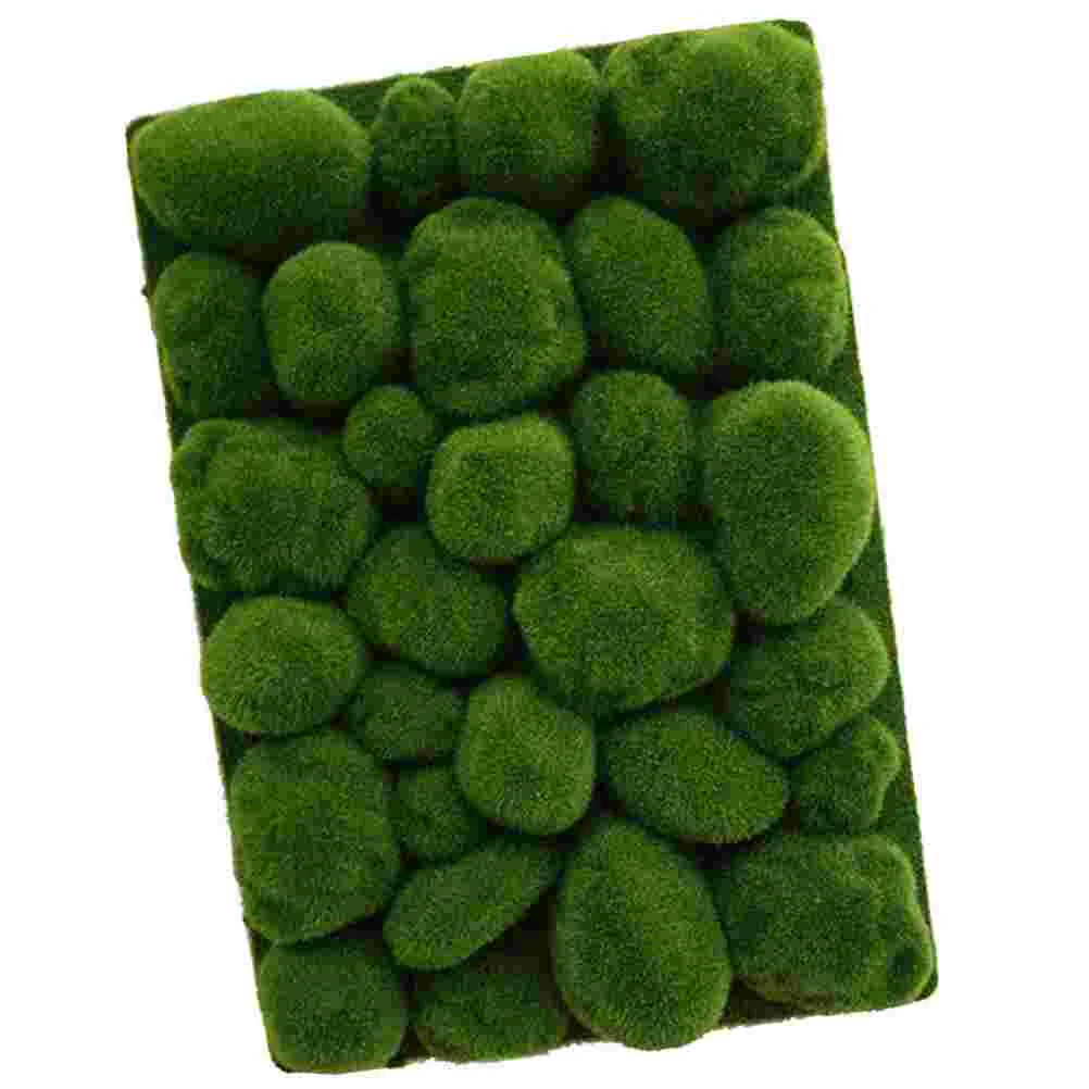 

Simulated Moss Decoration Artificial Lawn Mat Turf Grass Mini Garden Accessory Fake Rug