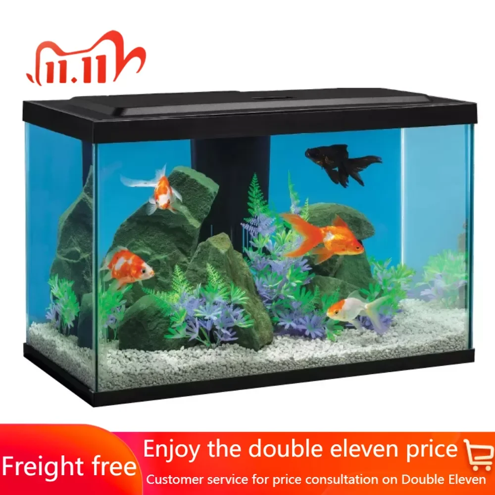 

The Glass Aquarium Includes Everything You Need to Start Using Goldfish. Energy Saving Lamp: The White LED Lights Up Fishtank