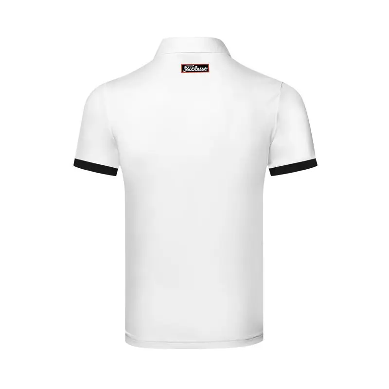 Summer Golf Shirts Men's Short-sleeved T-shirt Top Sports Casual Quick-drying Breathable Elastic Golf Clothing Outdoor Jersey