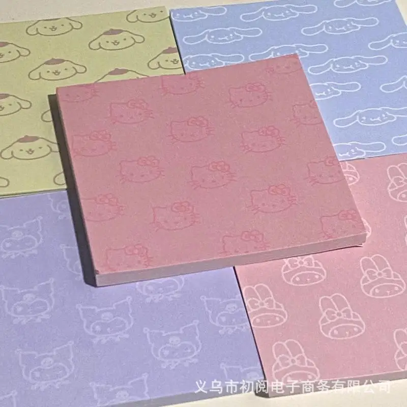 

Kawaii Sanrios Cinnamoroll Cartoon Hellokitty Anime Mymelody Cute Kuromi Creative Doll Portable Post-It Notebook Toys for Grils