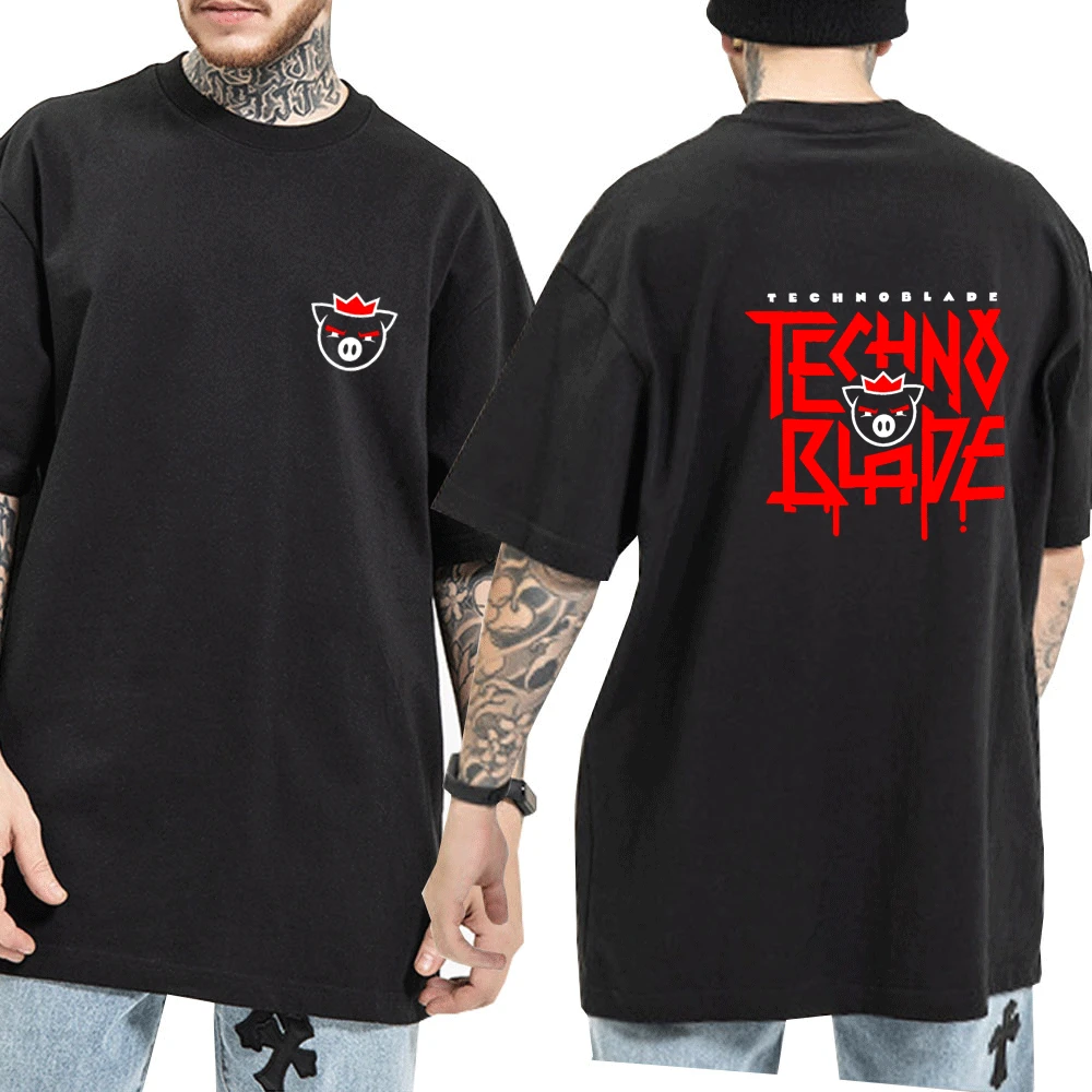 Футболка Technoblade Merch с принтом для мужчин и женщин милая футболка в стиле хип-хоп