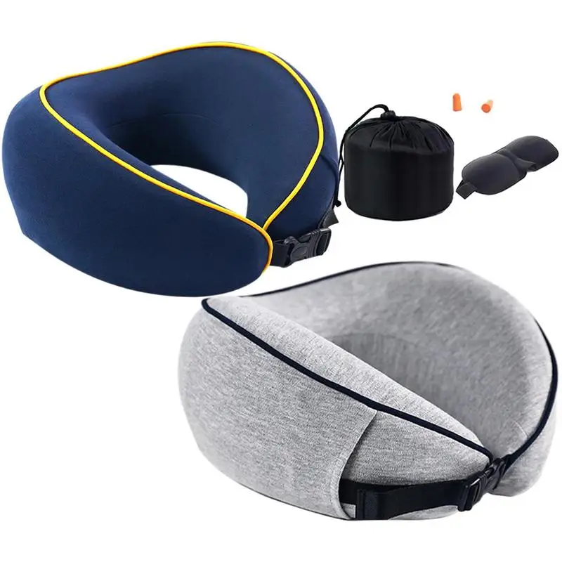

U Shaped Pillow For Neck Portable Soft Travel Neck Pillow Reuseable Massage Neck Pillow Sleeping Airplane Pillow For Travel