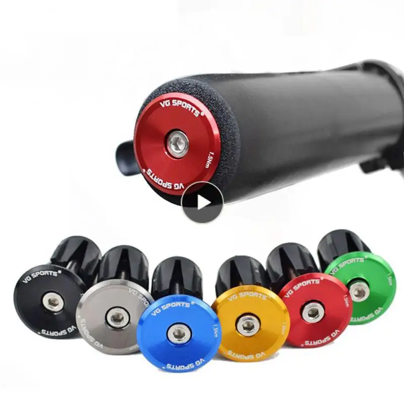 

Ultra Light Bike Handlebar End Plugs 6 Colors Bicycle Expansion Plug Durable Bicycle Handlebar Cap Mountain Road Bike Colorful