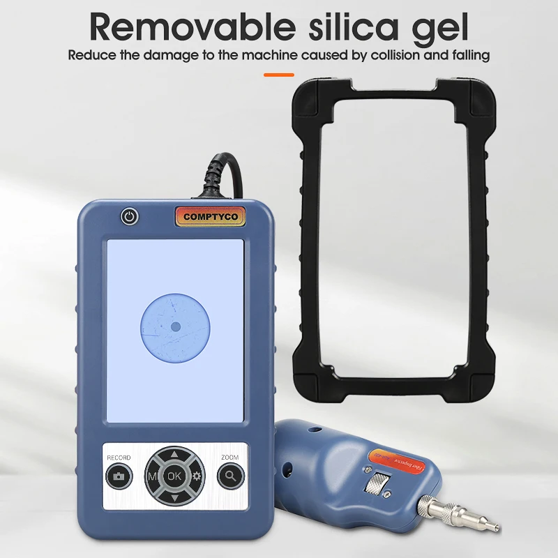 AUA-400 Fiber Optic Inspection Microscope Probe with 3.5 inch Display Screen Monitor