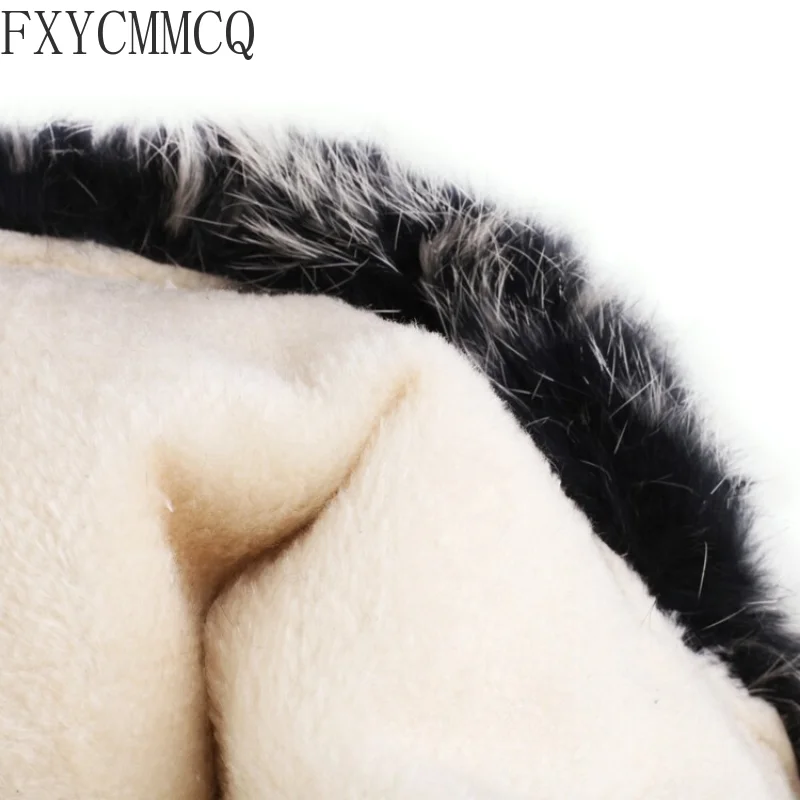 FXYCMMCQ 2022 Autumn/Winter Round Toe High-heeled Thick Velvet Elastic Boots Temperament All-match High-heeled Women's BootsF631