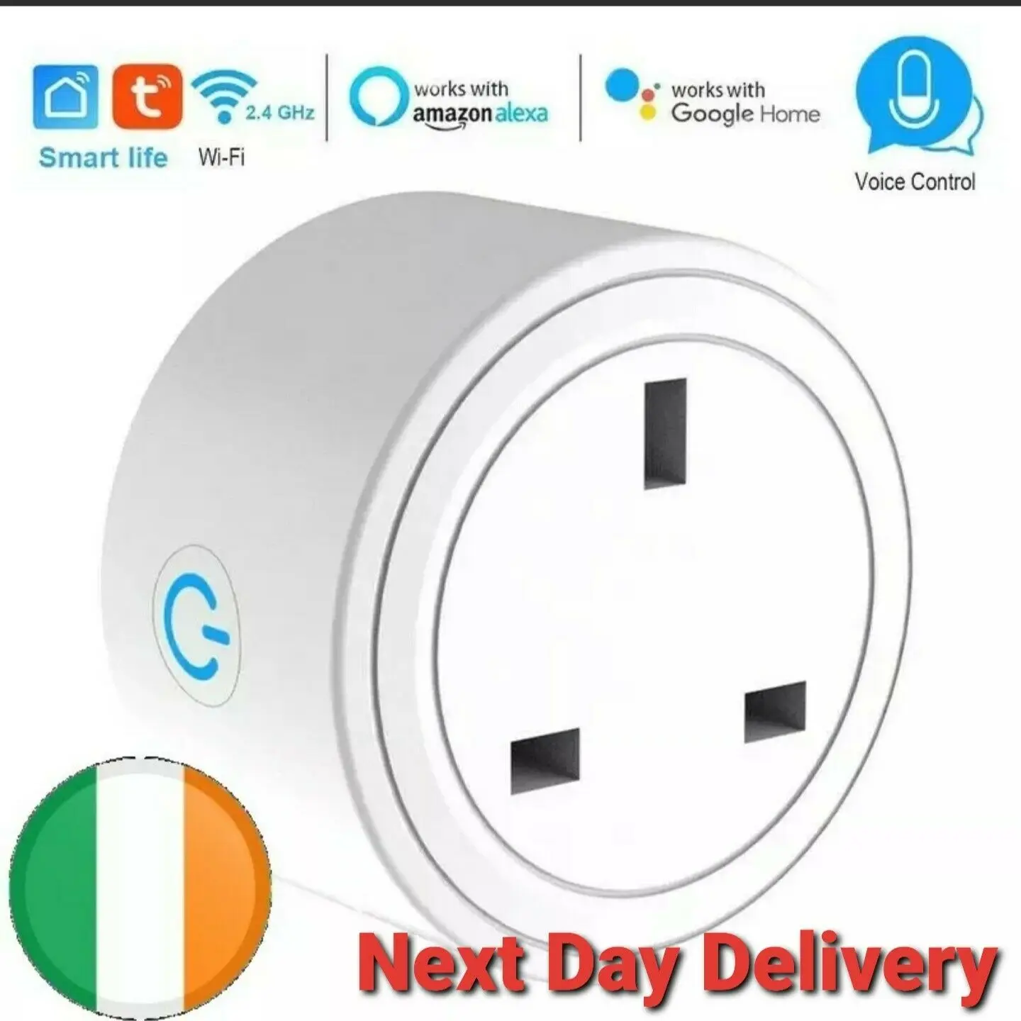 

Google/Alexa UK Smart Home Wifi Plug Phone Remote Control Timer Power socket
