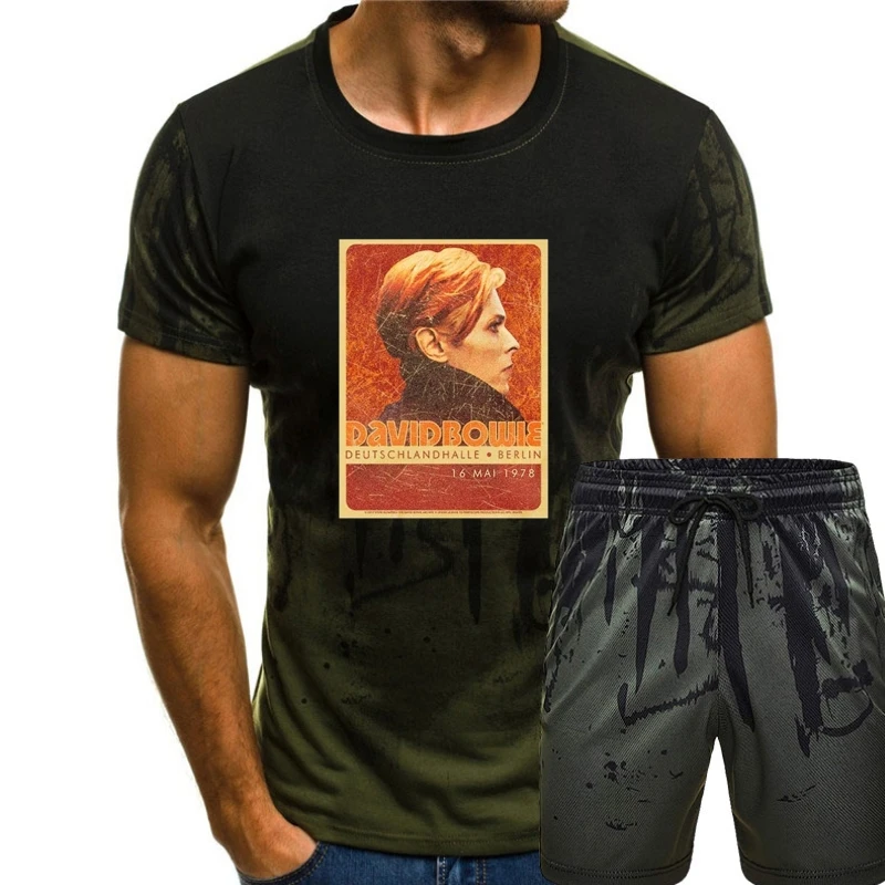 

DavidBowie сцены Тур Берлин '78 певец музыка рок винтажный подарок для мужчин женщин девочек унисекс футболка