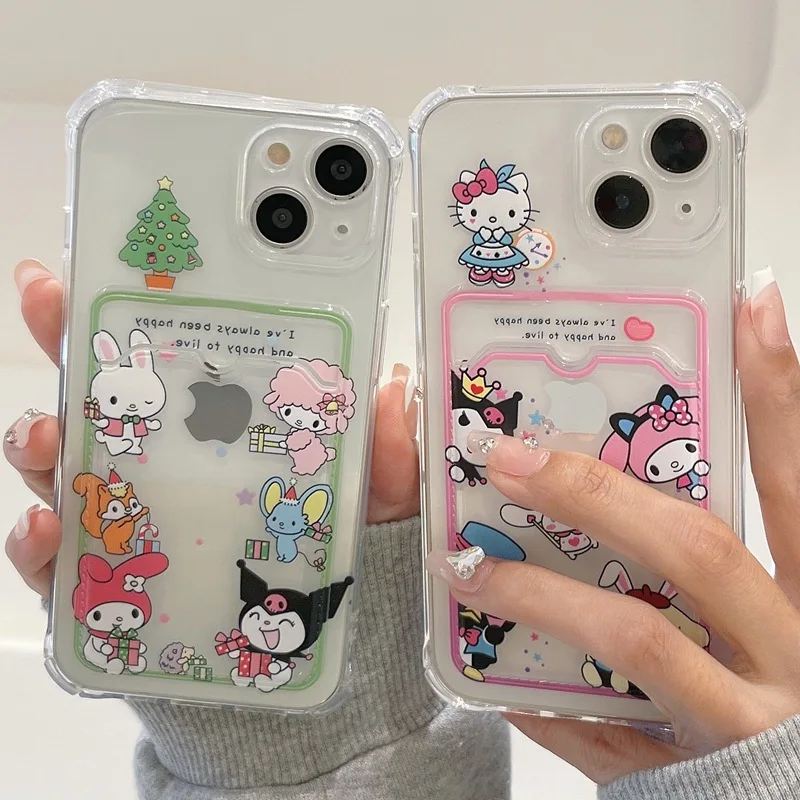

Cartoon Cute Sanrio Kuromi Cinnamoroll Phone Cases For iPhone 14/13/12/11/X/XR14/13/12/11 Pro Max XS MAX Shockproof Soft Cover