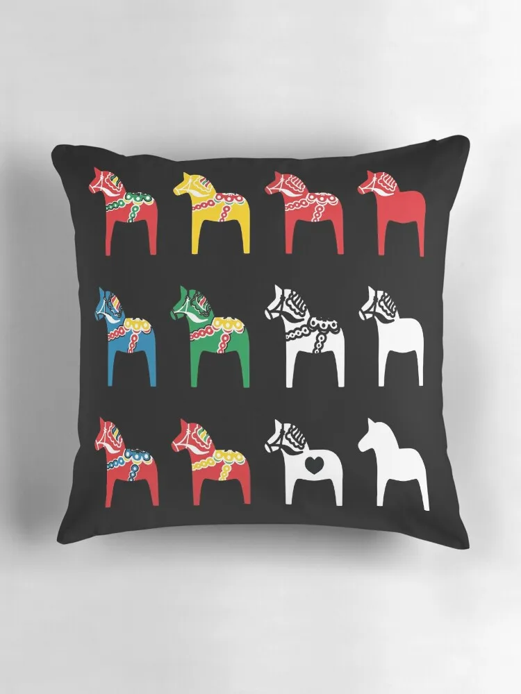 Подушка-наволочка с надписью Dalarna