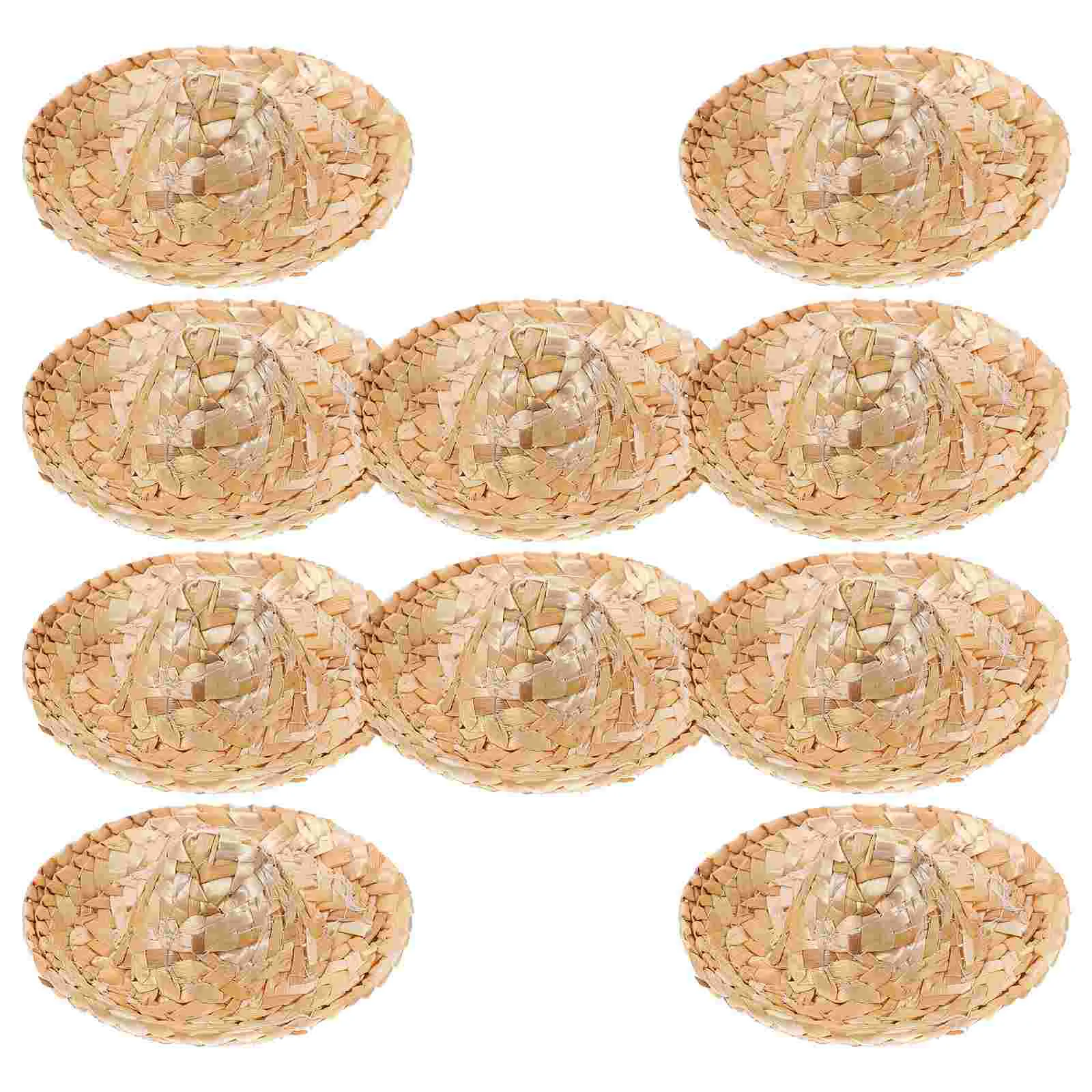 

10pcs Hats Decorative Hats Small Hat for DIY Craft Decoration Photo Props 8CM