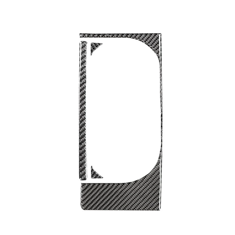 

Carbon Fiber Central Control Water Cup Holder Decoration Panel Trim Cover Sticker for Toyota Tundra- 2014-2021 (Black)