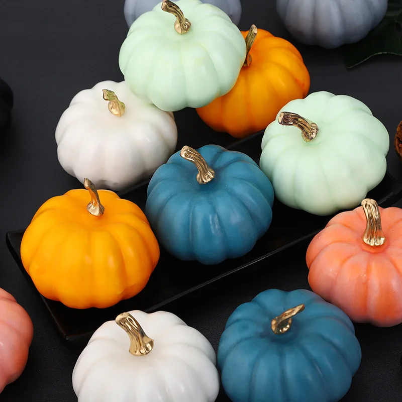 

Mini Artificial Halloween Pumpkin Decor Simulation Vegetable Diy Craft Halloween Home Party Decoration Props Farmhouse Harvest