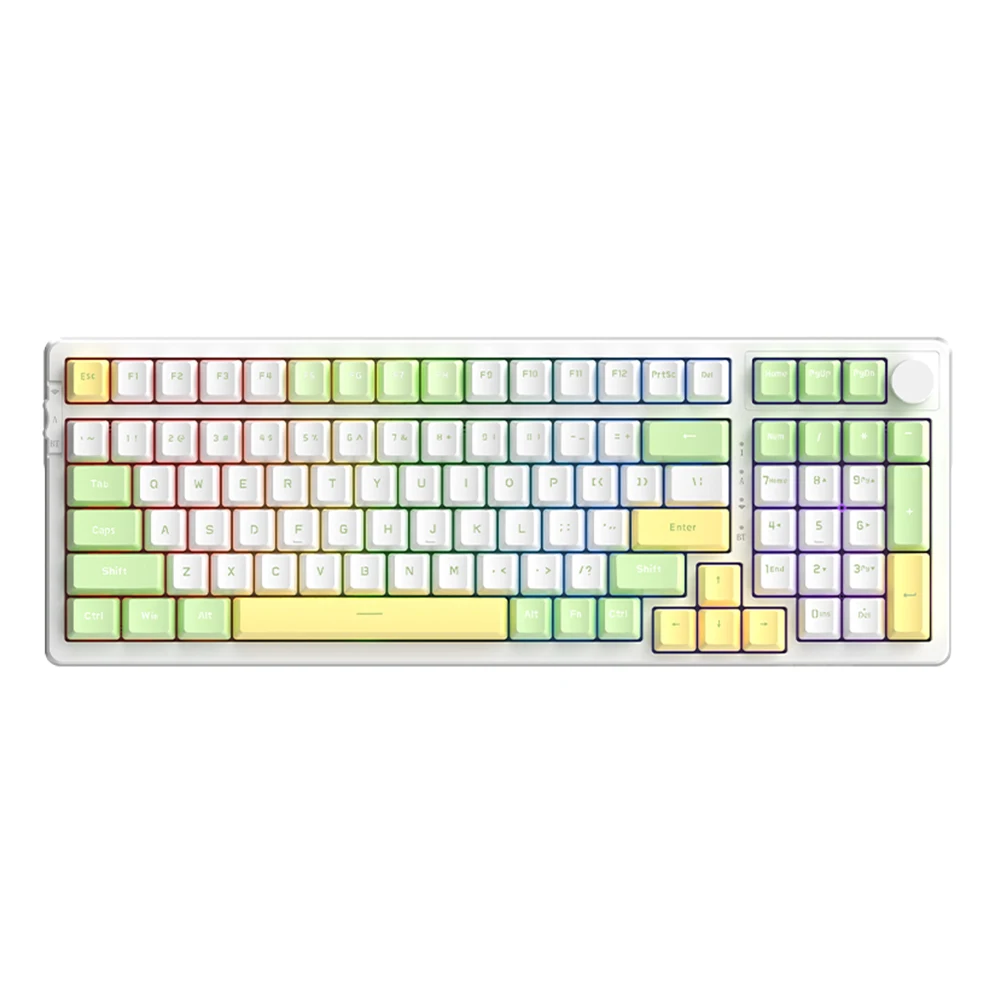 

Механическая клавиатура, 99-клавишная клавиатура с RGB подсветкой, горячая замена, набор механических клавиатур, компьютерные аксессуары, красный/зеленый/чайный переключатель