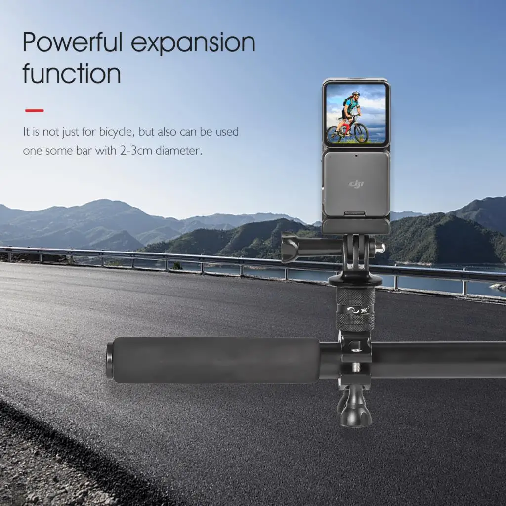 

Держатель для камеры DJI Osmo Action на руль велосипеда, с поворотом на 360 градусов, 15-30 мм