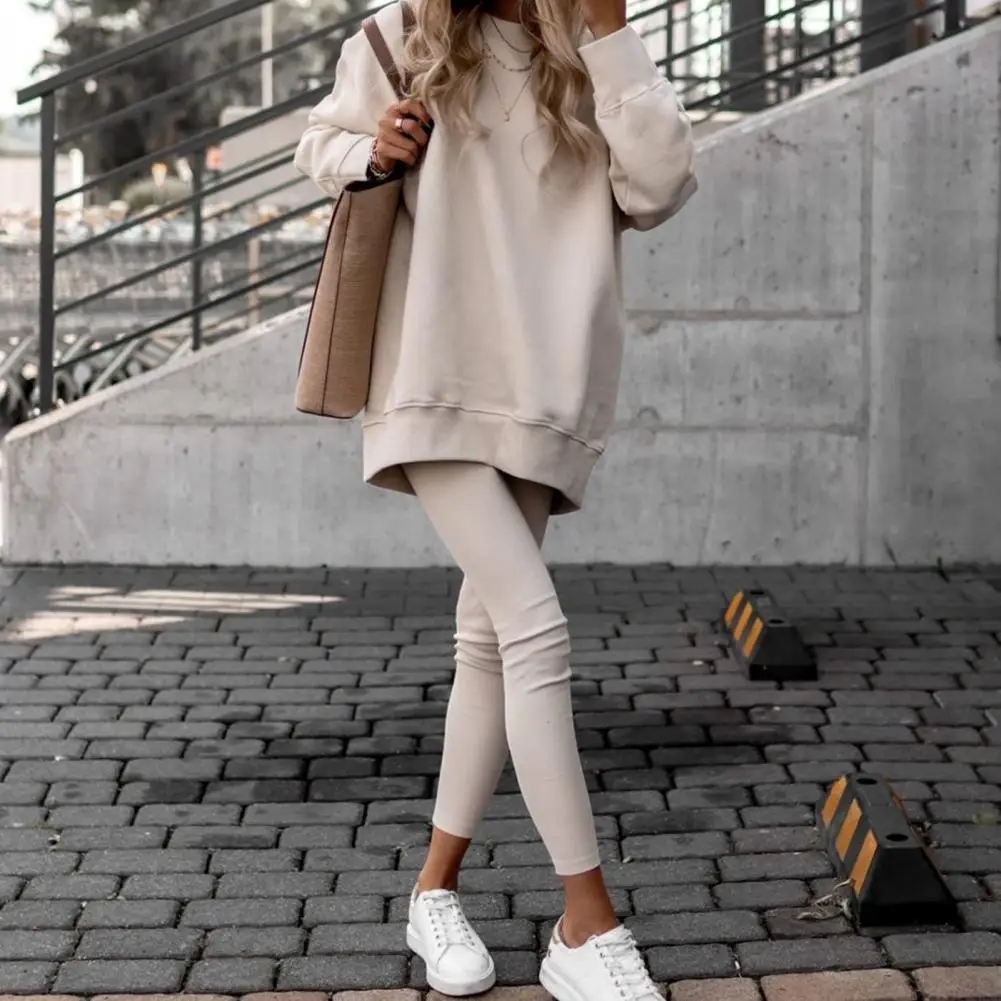 

2 шт./комплект, женский спортивный пуловер с длинным рукавом