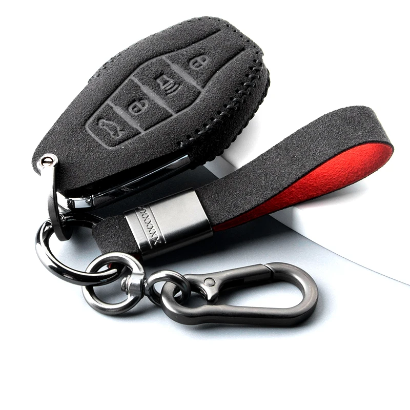 Высококачественный замшевый кожаный чехол для автомобильных ключей Chery Jetour X70 X90