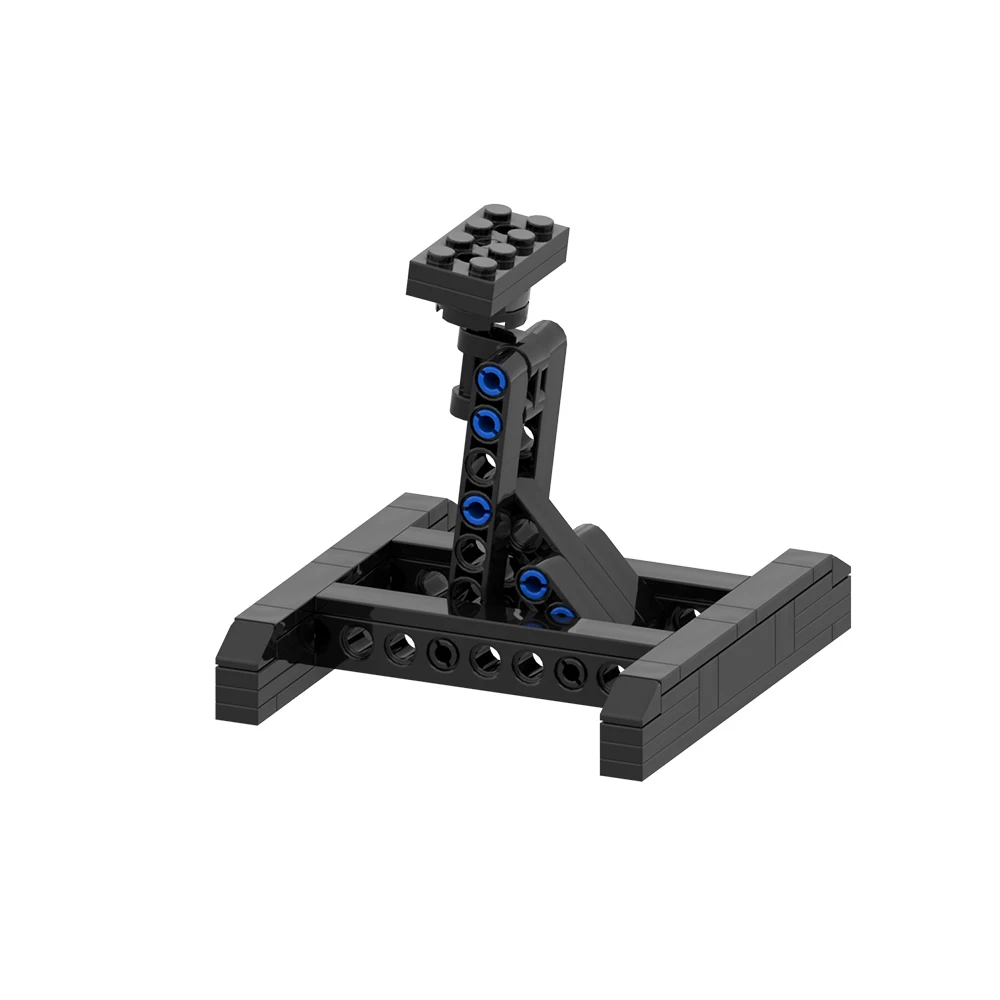 Фото Подставка для дисплея MOC, строительные блоки, кронштейн для истребителя Space Wars 75102/75149/75218, опорные кирпичи, детские игрушки, подарок MOC №3