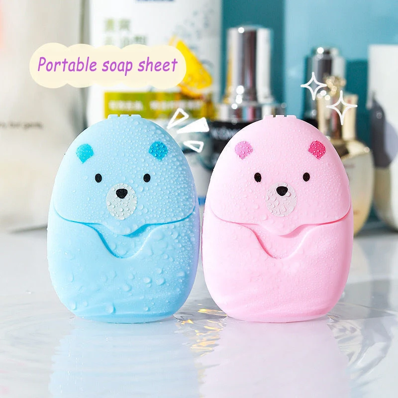 

50pcs/batch Disposable Mini Soap Flakes Portable Bath Soap Flakes Antibacterial Soap Flakes Outdoor Travel Supplies Mini Cleanin