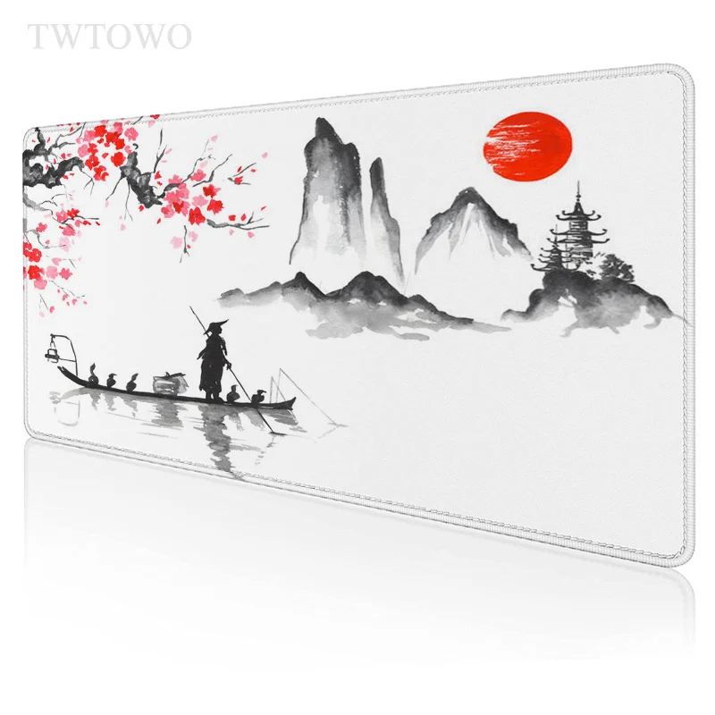 

Japanese Cherry Blossoms Sakura Mouse Pad Gamer XL Computer HD Mousepad XXL Carpet Natural Rubber PC Mouse Mat Mice Pad
