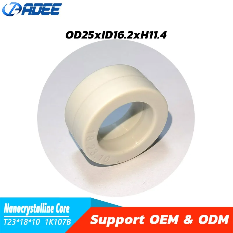 

6 ~ 18 мм, 10 шт. 1K107B, высокая насыщенность, низкие потеря, аморфный нанокристаллический сердечник из сплава для фильтра EMI Ui = 80000 100000