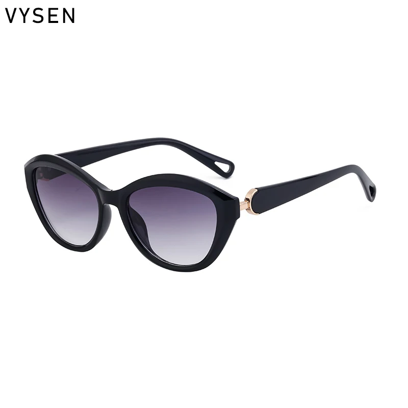 Винтажные женские солнцезащитные очки кошачий глаз 2024 роскошный бренд модные