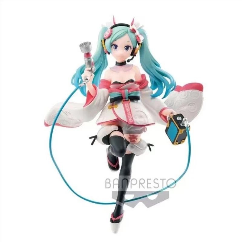Фото В наличии оригинальная фигурка BANDAI NAMCO BANPRESTO Vocaloid ESPRESTO Hatsune Miku ПВХ 18 см, модель коллекционной фигурки, игрушки AS №5
