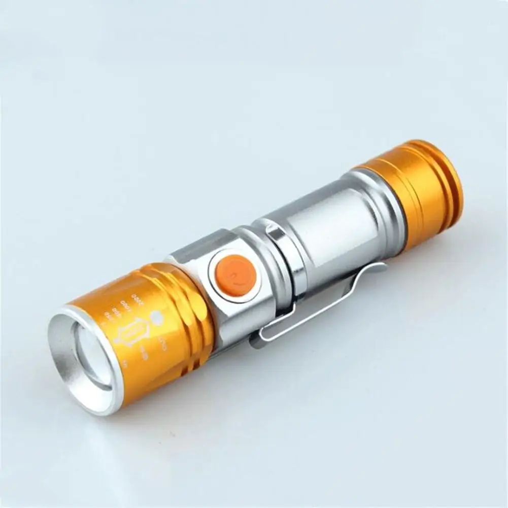 

Outdoor Strong Power Flashlight Mini Bicycle USB Plug Recharges LED Flashlight