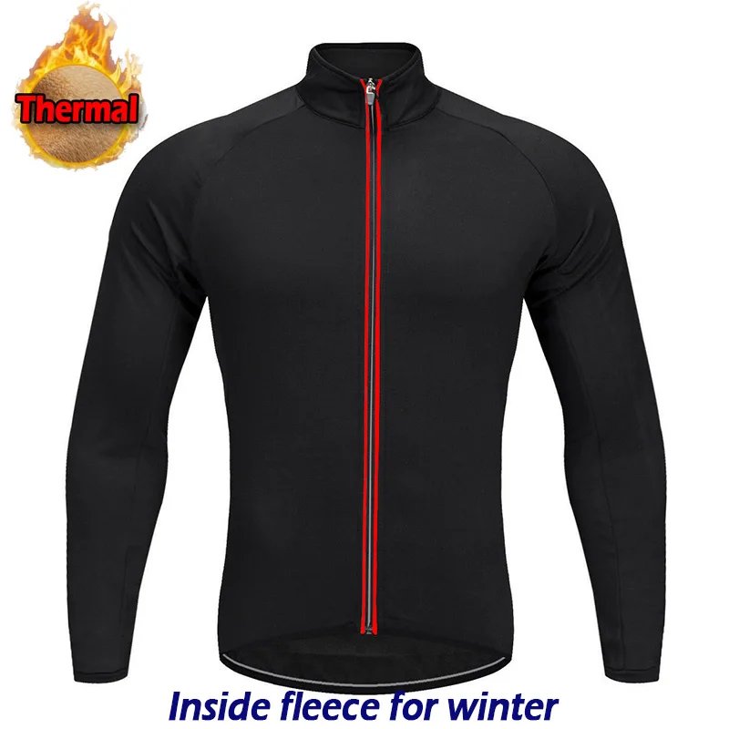 

Зимняя мужская черная Теплая Флисовая длинная велосипедная Джерси, теплая куртка MX Road для горного и горного велосипеда, горного велосипеда,...