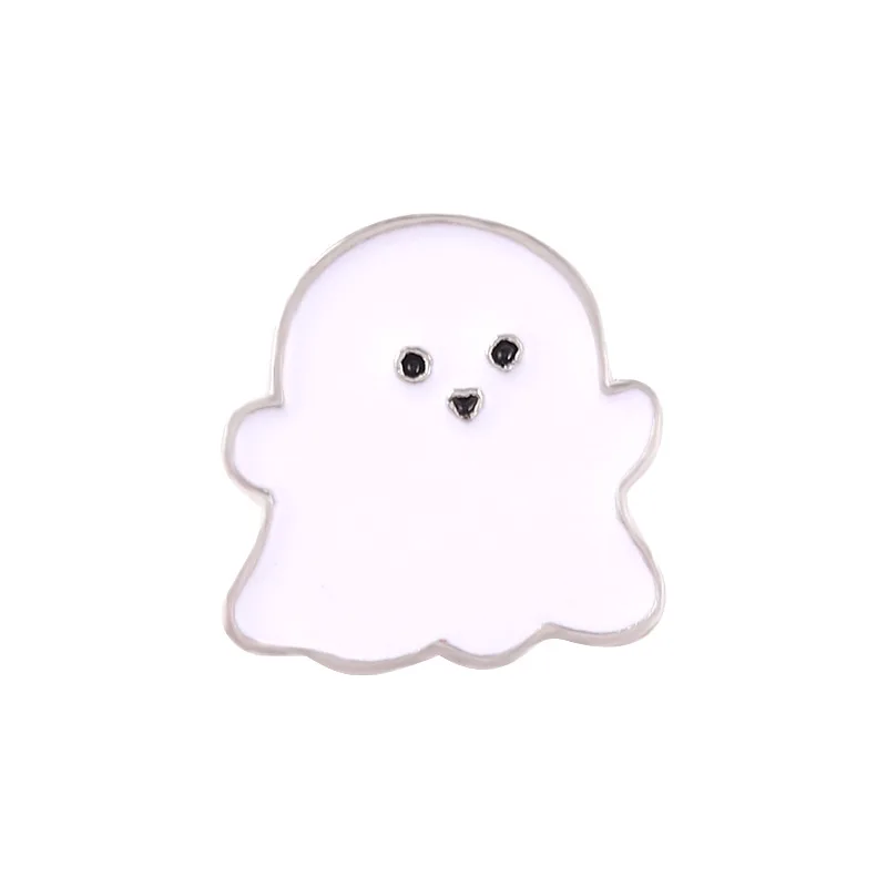 White Ghost Friends Halloween New Year Gift Cute Christmas Badges Lapel Pins Enamel Pin Women's Brooch Jewelry Fashion |