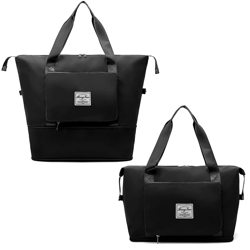 Foldable Travel Tote Versatile Luggage Bags Women Handbag Fitness Yoga Storage Pack Waterproof Duffle Single-shoulder Bag 2023