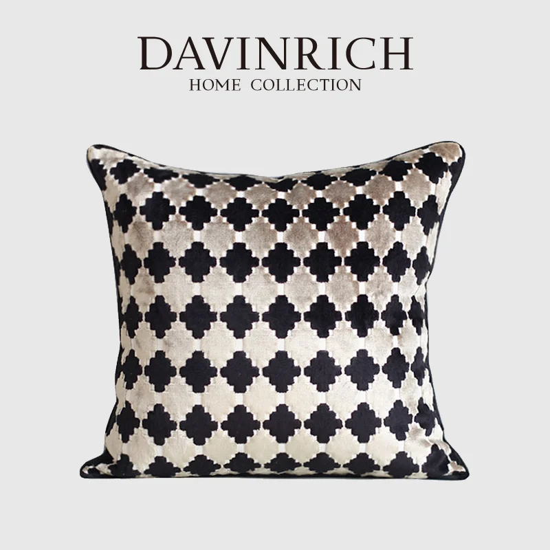 DAVINRICH Maximalism Style итальянские ретро цветочные геометрические наволочки супер