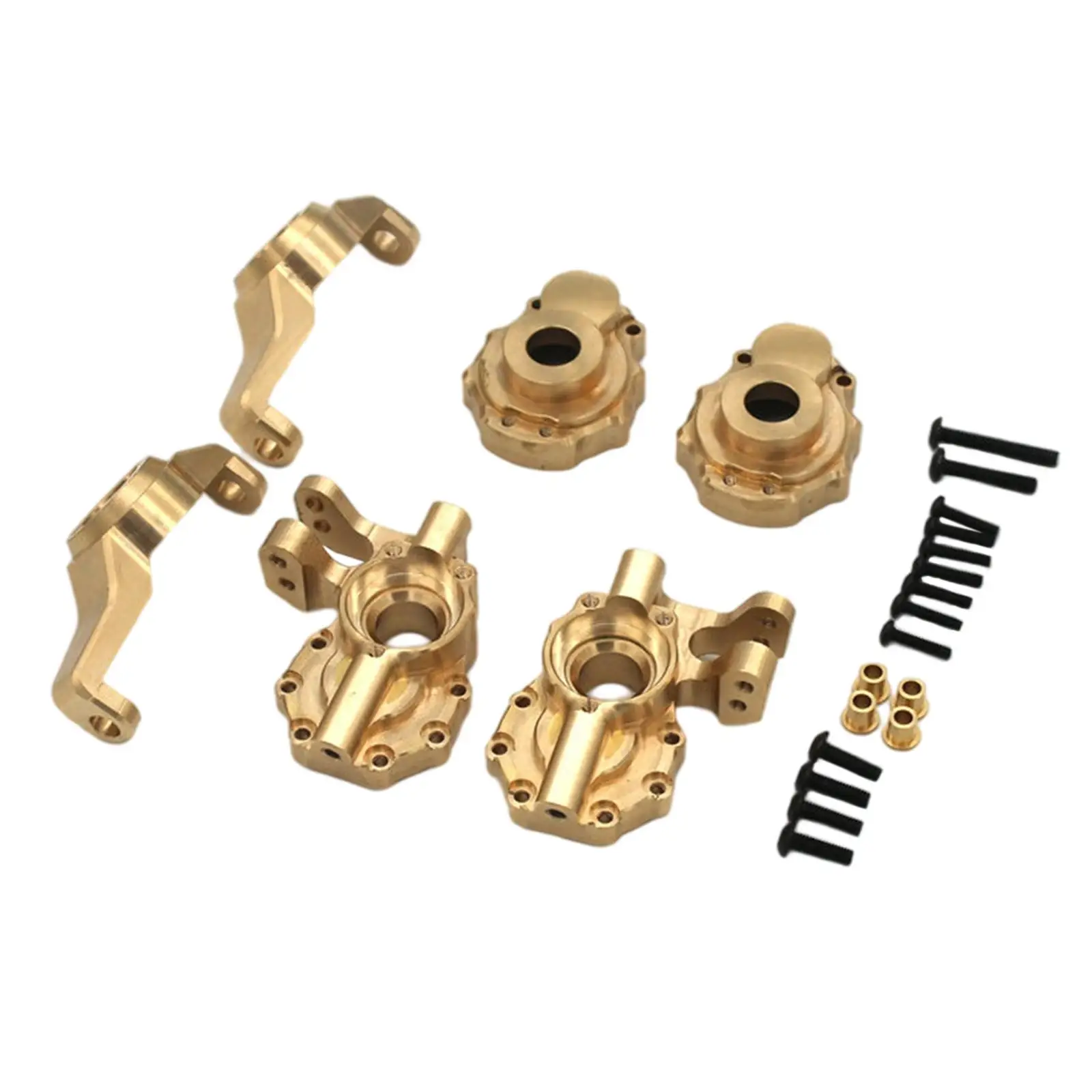 

Латунная противовесная Передняя C-ступица, сверхпрочная Крышка для руля для Traxxas TRX4 1/10, автомобильные запасные части для радиоуправляемых м...