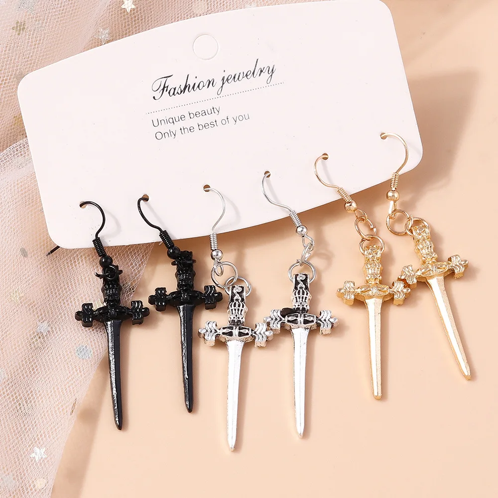 

Stylish Vintage Cross Earrings Unique Fashion Interesting Girl Women DIY Jewelry Accessories Pendant Gift
