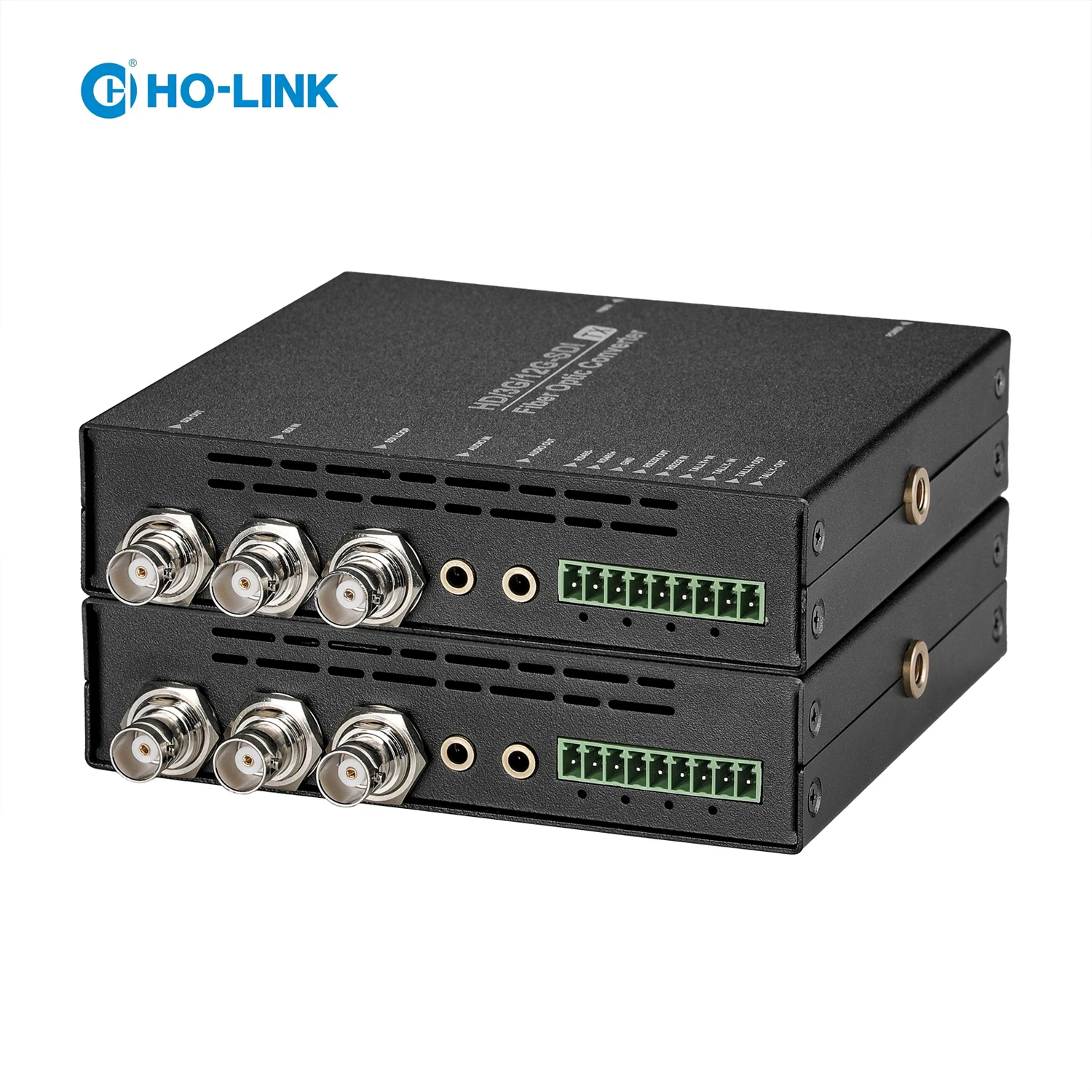 12G SDI Video Over Optical Fiber Converter Extender Compatible with 12G/6G/3G/HD/SD-SDI