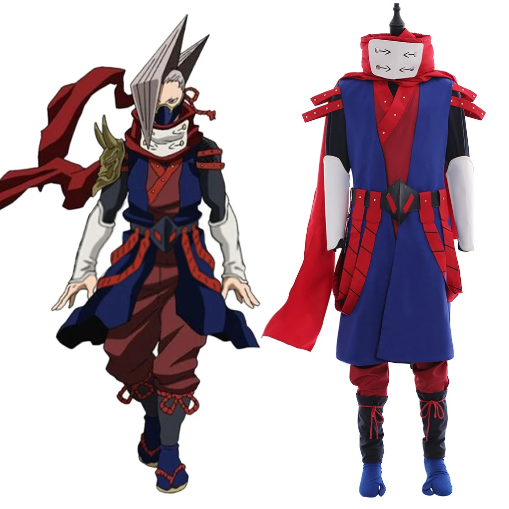 

My Hero Academia Shinya Kamihara Cosplay Costume Boku no Hero Akademia Ninja Hero Edgeshot Costume Halloween Cosplay Outfits