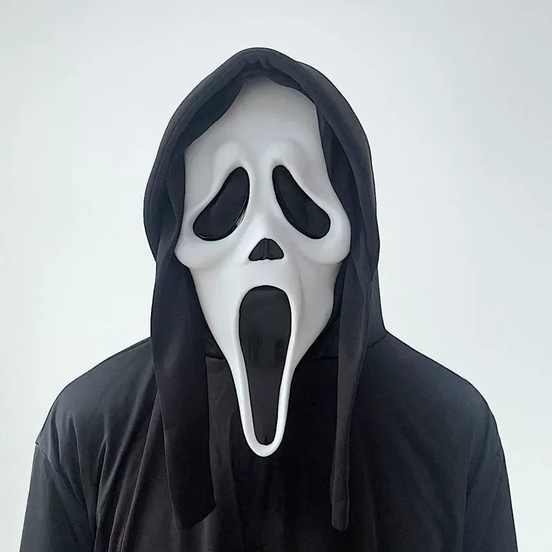 

Латексная маска призрачного лица Ghostface