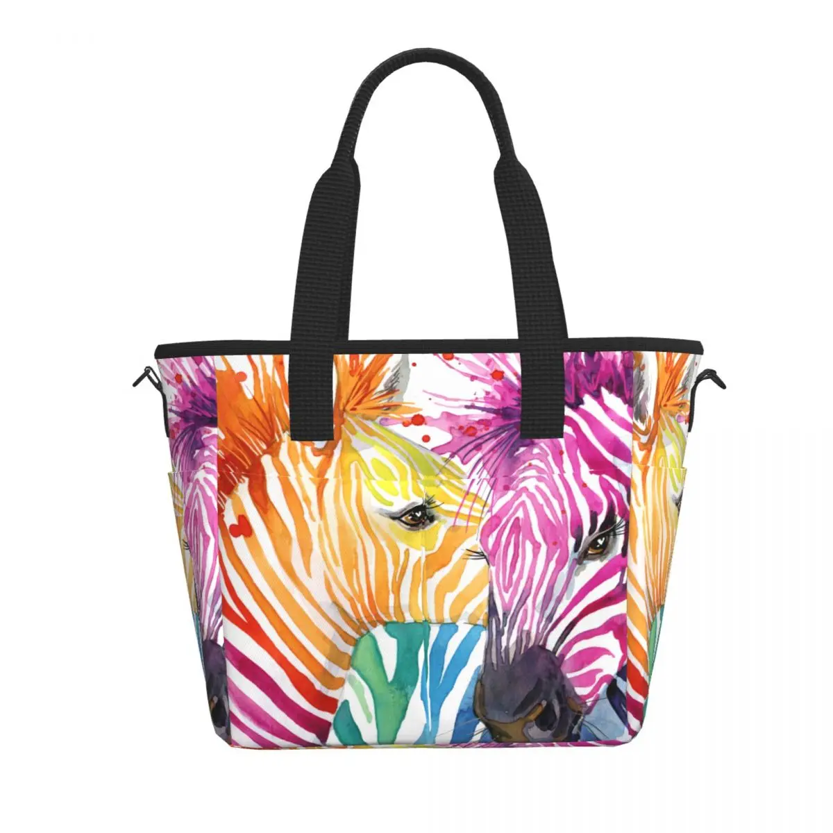 

Food Fresh Bags Cute Watercolor Zebra New Picnic Travel Storage Fashion Lunch Bags