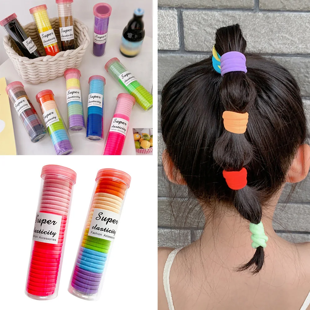 

Женские базовые резинки для волос, простая однотонная эластичная повязка на голову, резинки для волос, завязки, аксессуары для волос, держат...