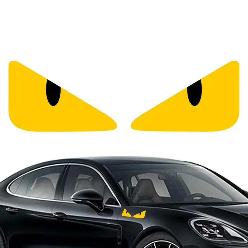 

1Pcs New Reflective Car Sticker Motorcycle Helmet Evil Eyes Shape Body Sticker Characteristic Decoration Helmet Sticker