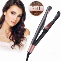 hair curler straightener 2 in 1 spiral wave curling iron professional hair straighteners fashion styling tools new arrive