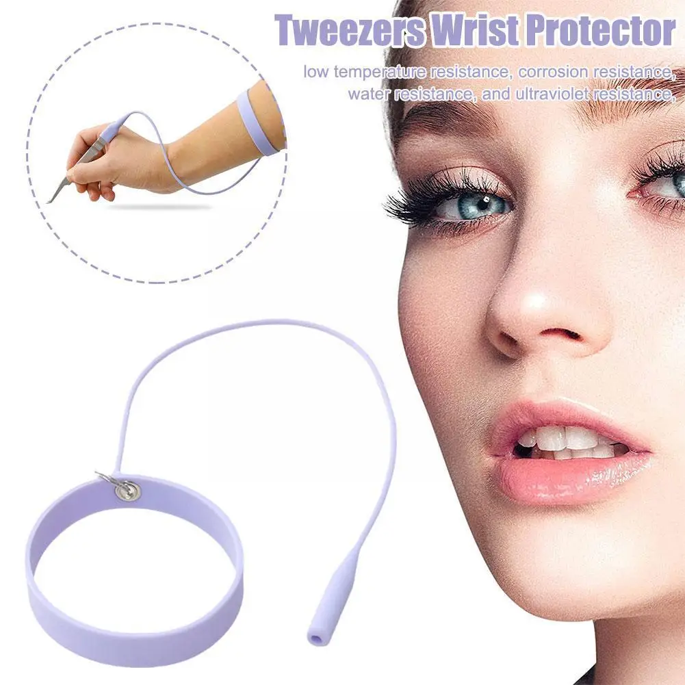 

Grafting Eyelash Tweezers Silicone Bracelet Wristband Wrist Strap Tweezer Protector Auxiliary Makeup Tools Portable For Wom J6W3