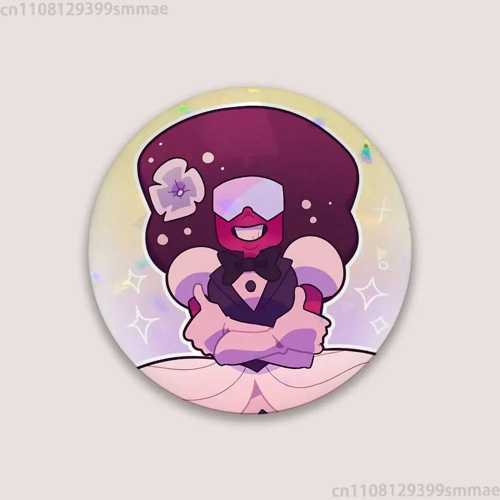 Фото S-Steven Universe мультяшный значок сценические броши на рюкзаке одежда круглые эмалированные булавки ручной работы для ювелирных изделий подарочная сумка аксессуар №4