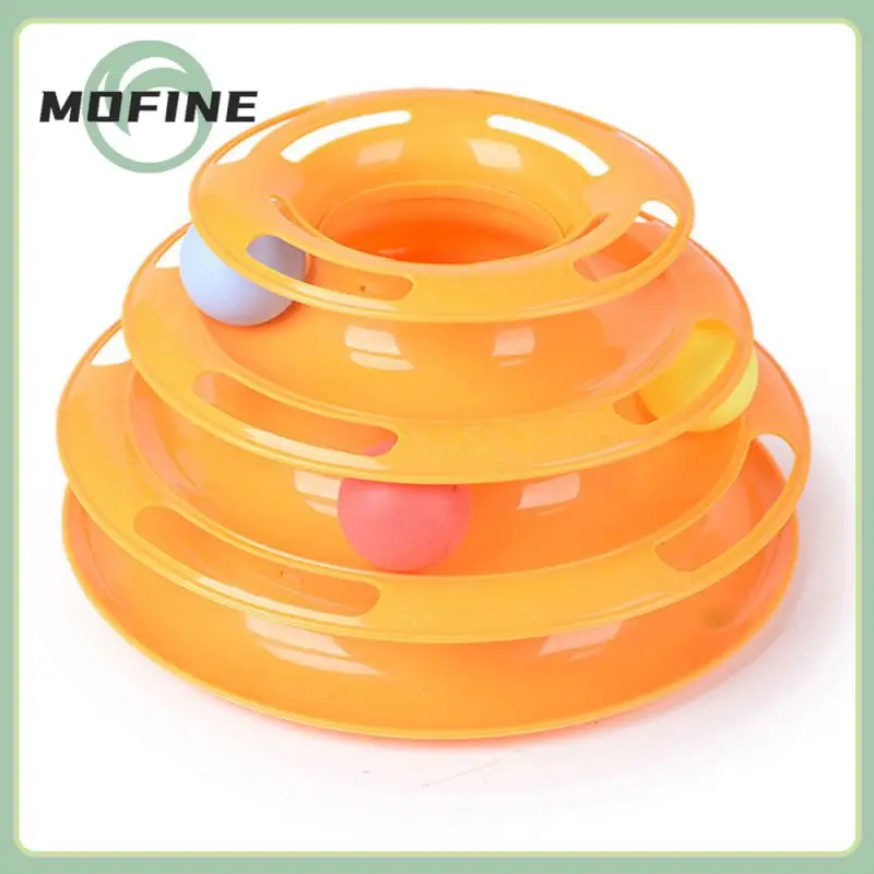 

3 Level Turntable Pet Cat Toys For Cat Training Amusement Plate Interactive Tower Tracks Disc Cat Intelligence Training Supplies