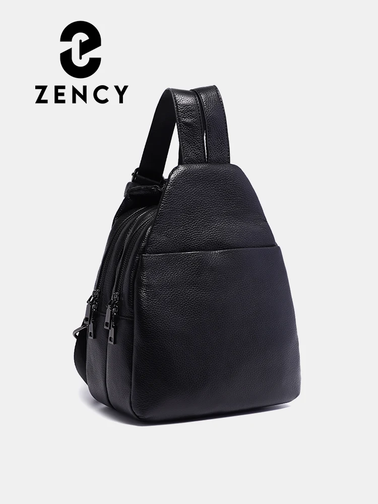 

Zency 100% Genuine Leather Anti-theft Backpack For Women Ladies High Capacity Travel Backpack School Bags Girls Mochila Feminina