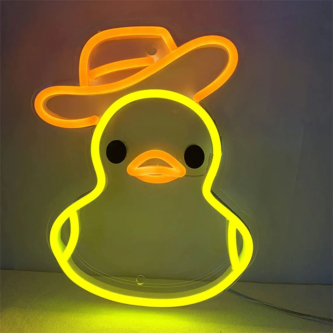 

Cowboy Animal Neon Sign Animes Duck Led Sign Light s Wall Art Decor Custom Night Lamp Kids Birthday Gifts Children Room