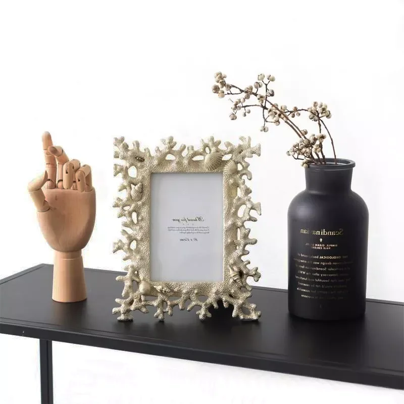 

Фоторамка, креативная раковина, раковина, смола, рамка с сертификатом, рамка, искусство в рамке, украшение для рабочего стола 5/6/7/8 дюймов