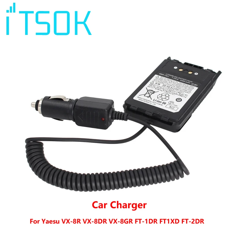 

Car Charger Battery Eliminator DC12V for Yaesu VX-8R VX-8DR VX-8GR FT-1DR FT1XD FT-2DR radio FNB-102LI FNB-101Li YAESU SBR-14LI