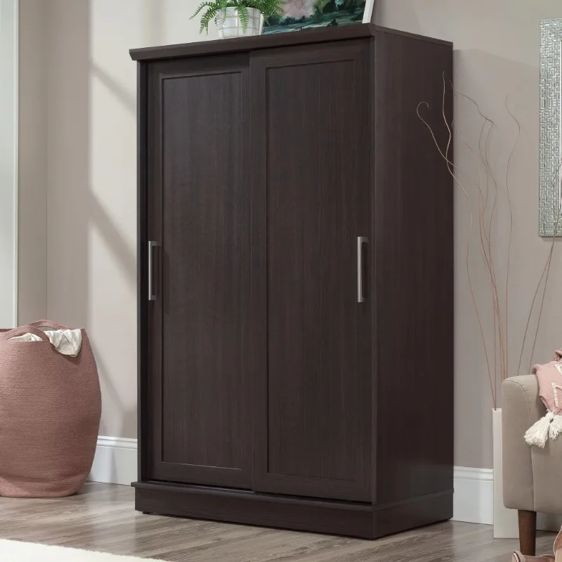 

Шкаф для гардероба Sauder HomePlus с раздвижной дверью, шкаф-органайзер Dakota с дубовой отделкой