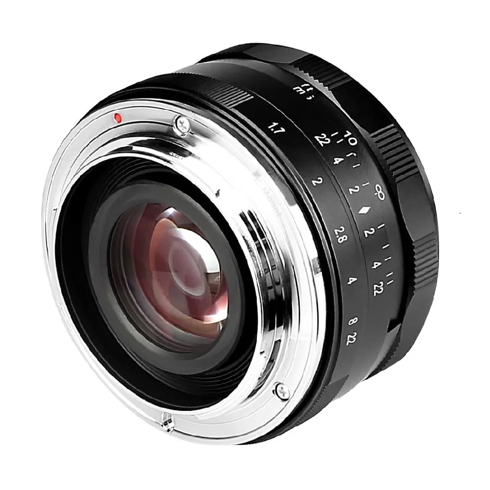 Фото Meike 35 мм f1,7 с большой диафрагмой и ручным преобразователем для Fujifilm X-Mount X-Pro2 X-Pro3 X-S10 X-T20 X-T30 XT30II X-T200 X-H2 X-H2S №4