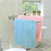 wall mounted bathroom towel racks stainless steel organize and dry bath towels self adhesive hook or drilling